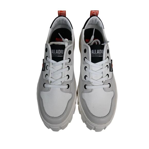 Palladium Womens 8.5 Pallatower Lo Star White Leather Platform Sneaker NEW - Picture 3 of 10